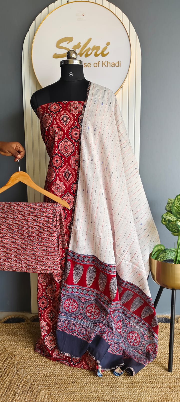 Designer salwar material (Ajrak spl )