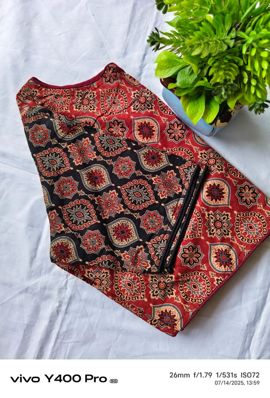 Block print blouse