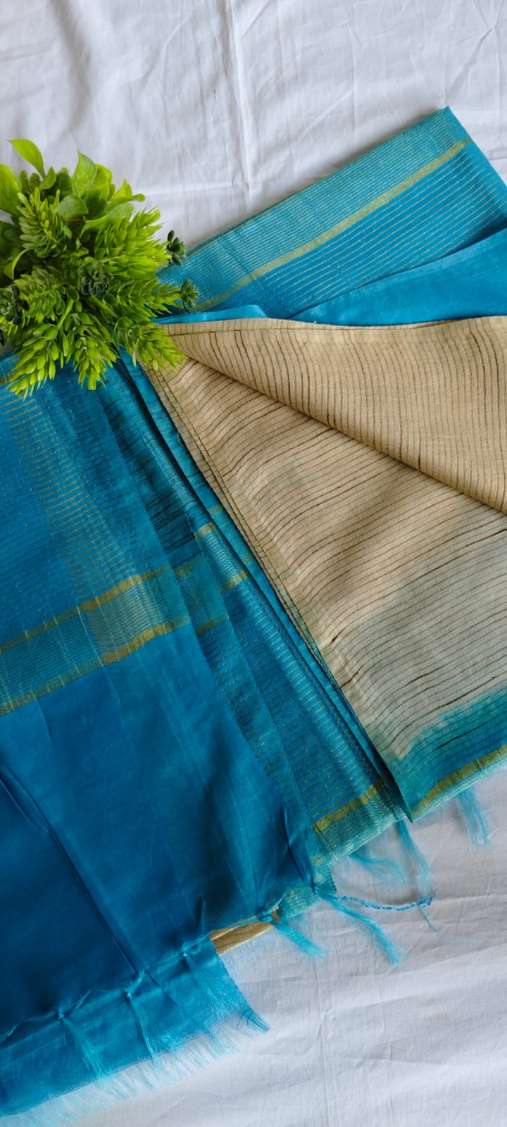 Semi tussar saree