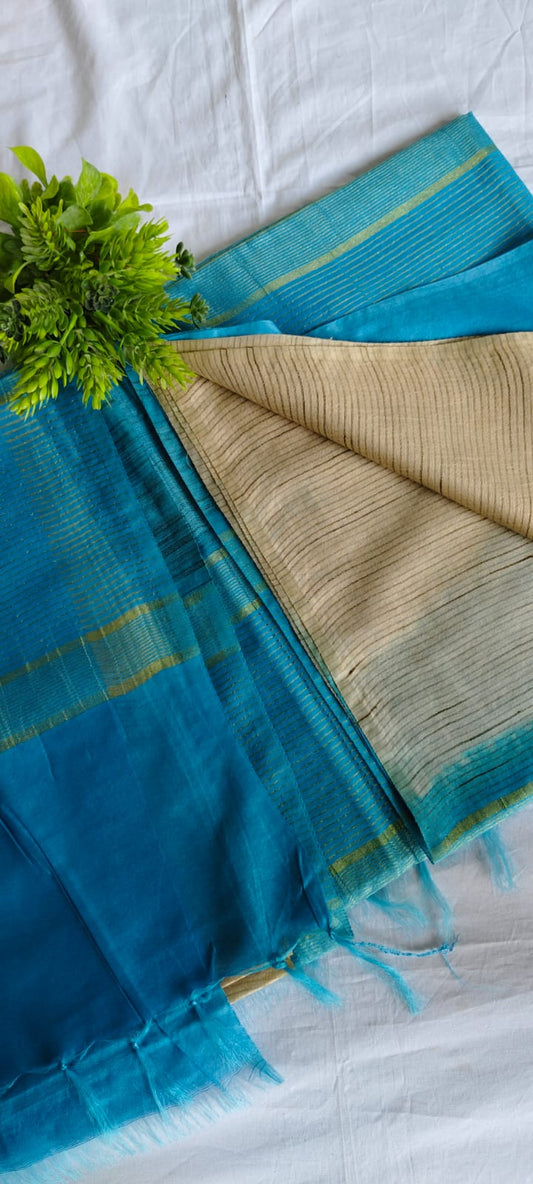 Semi tussar saree