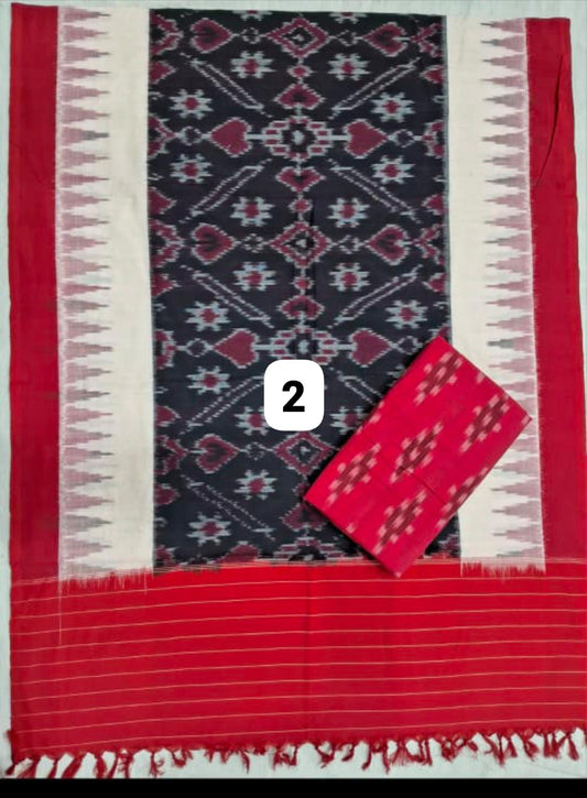 Sthri_ Ikkat Weave Material