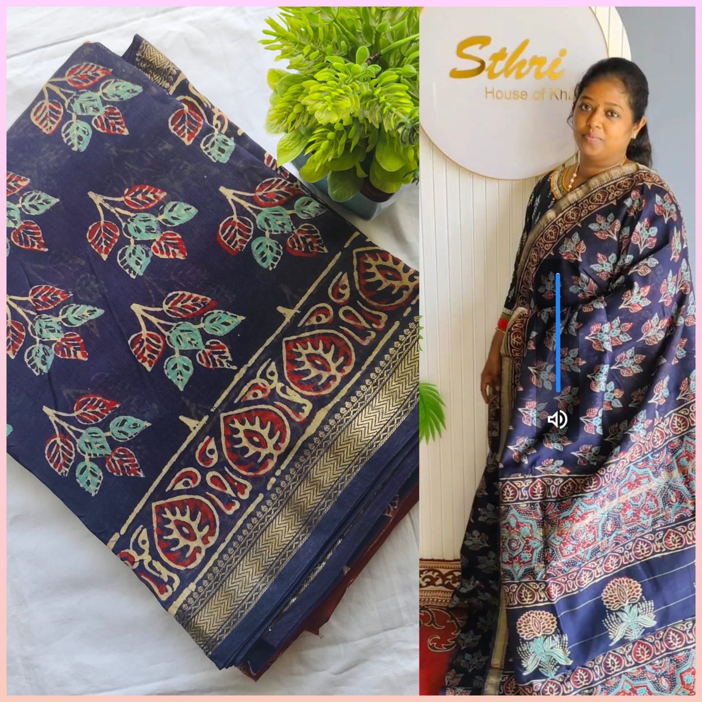 Block Print Maheswari