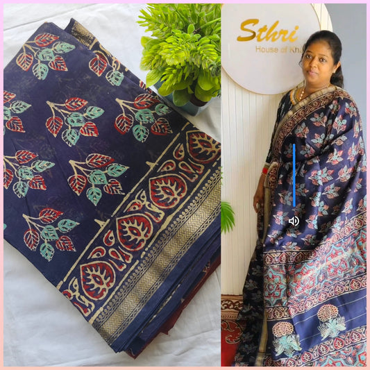 Block Print Maheswari