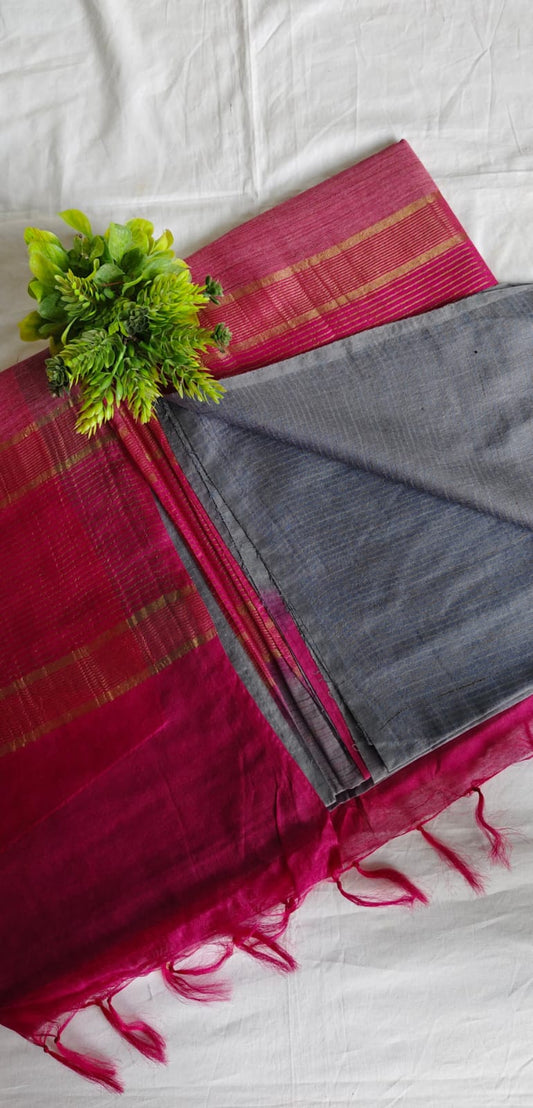 Semi tussar saree