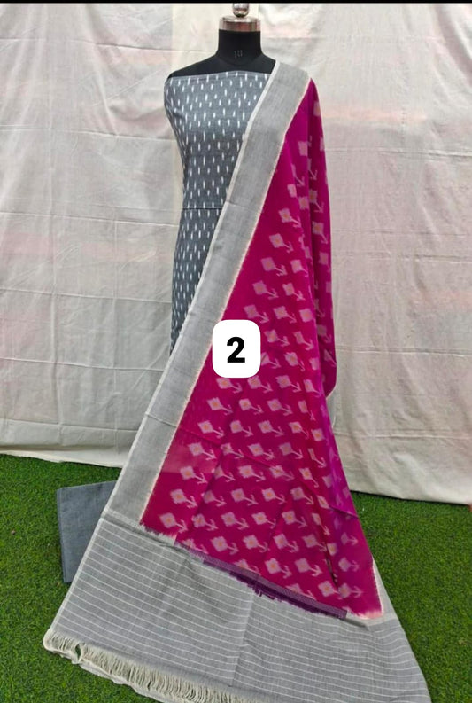 Sthri_Ikkat Weave Material