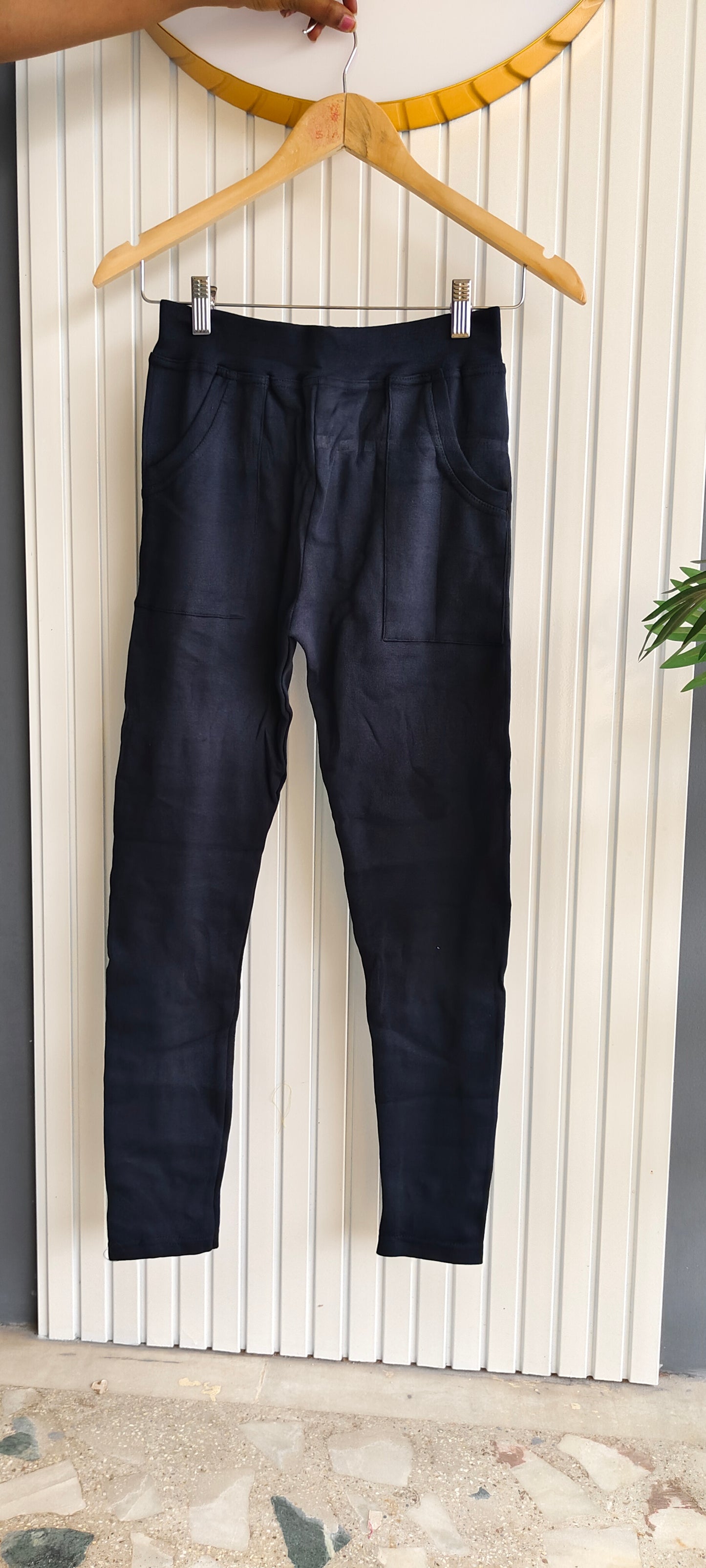 Jeggings-Navy blue