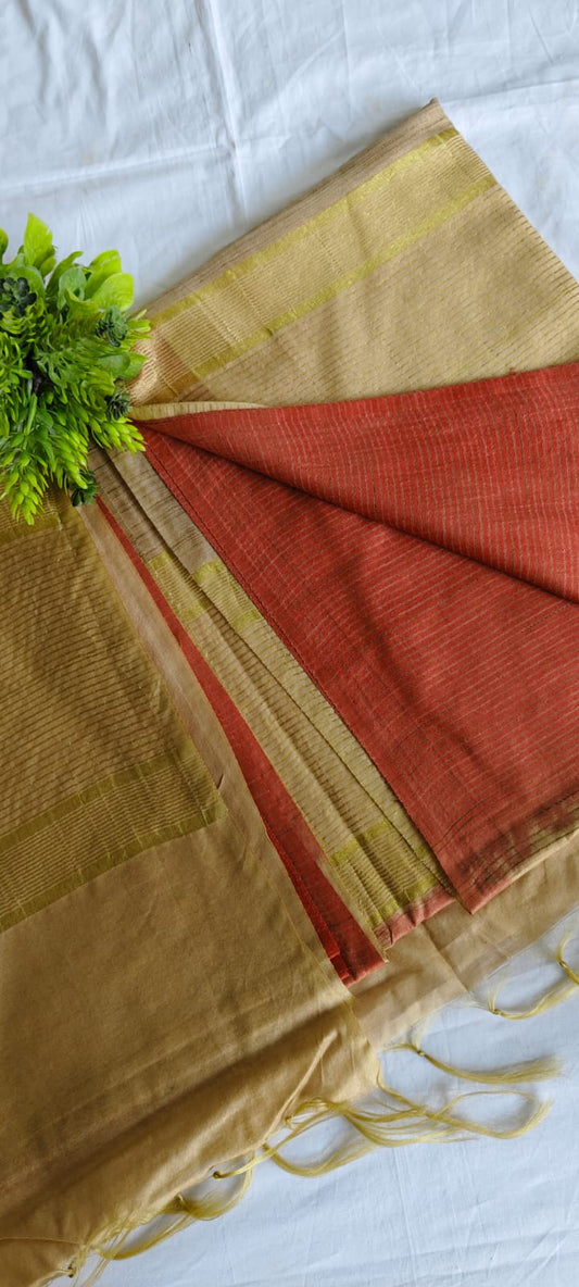 Semi tussar saree