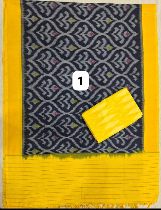 Sthri_ Ikkat Weave Material