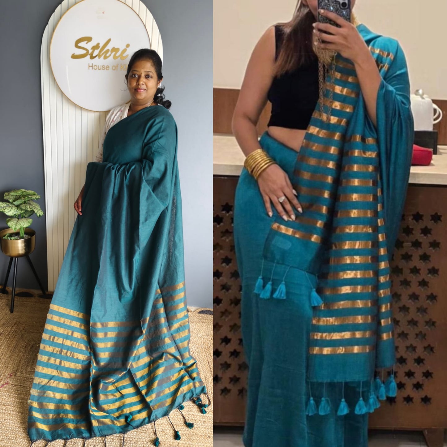 Zari pallu