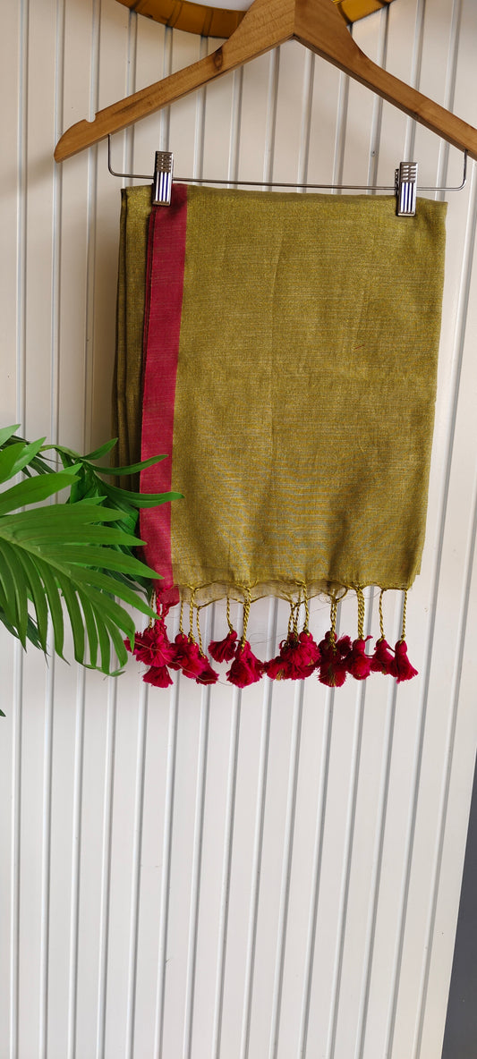 Handloom tissue silk
