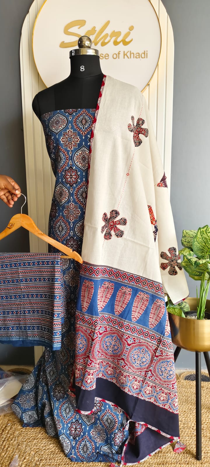 Designer salwar material (Ajrak spl )