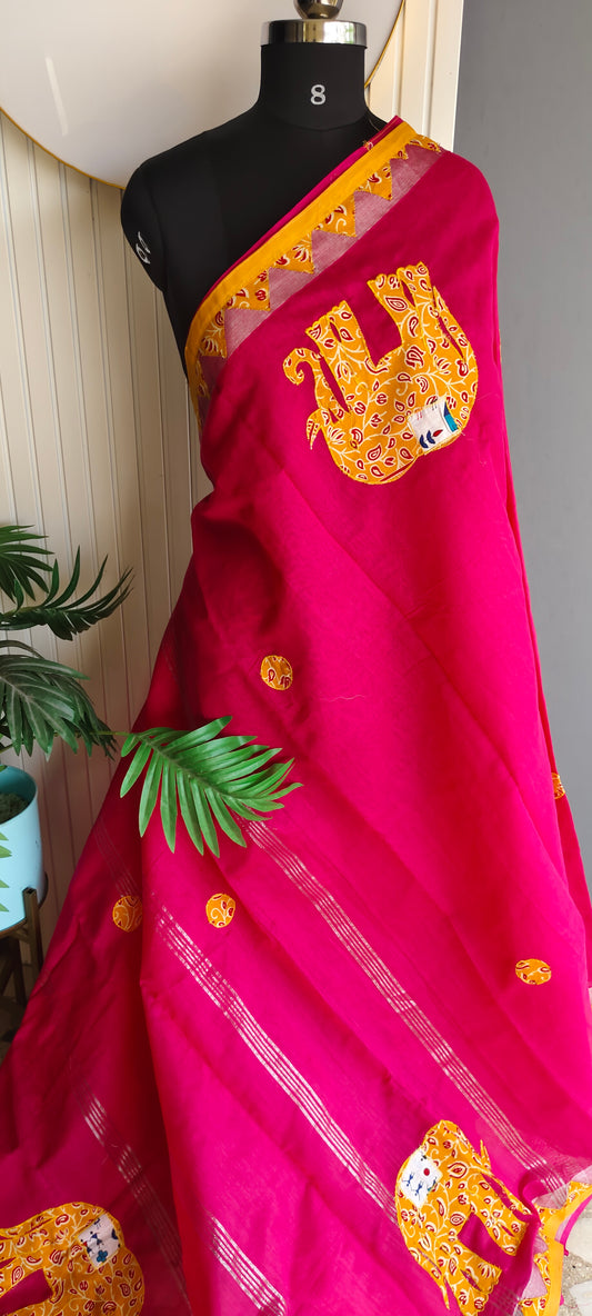 Designer kadhi _ Elephant Patch