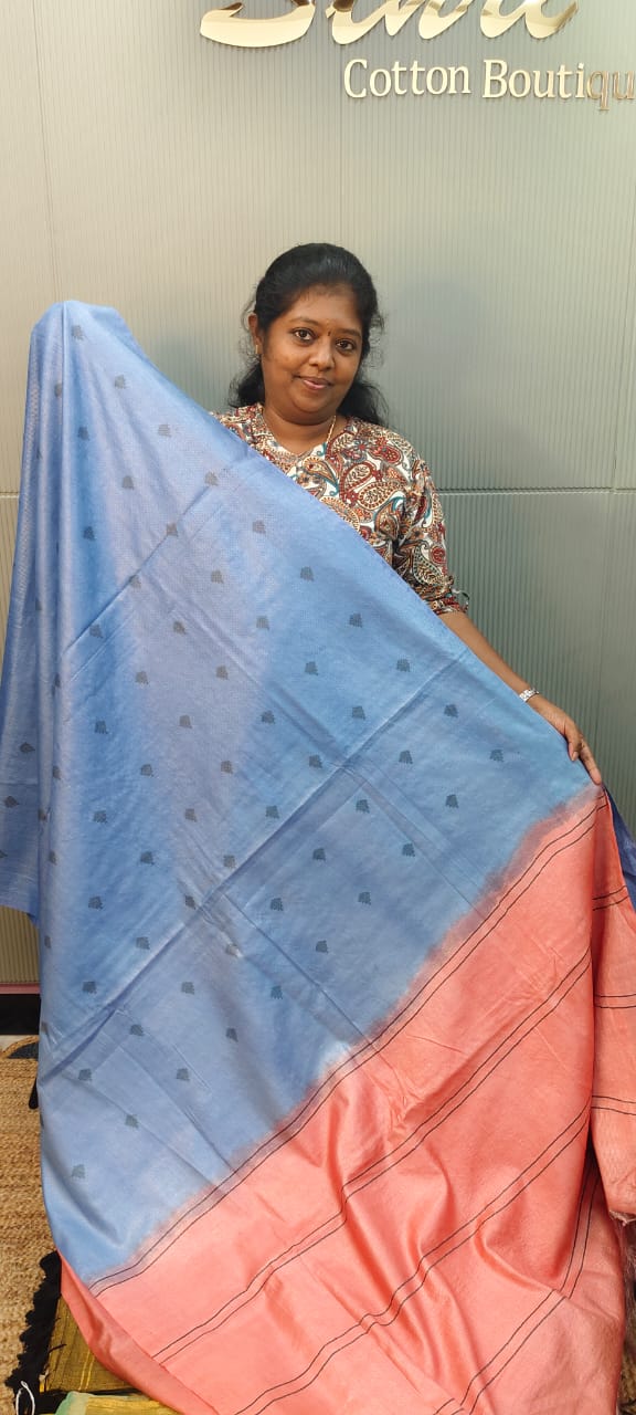 Semi tussar saree