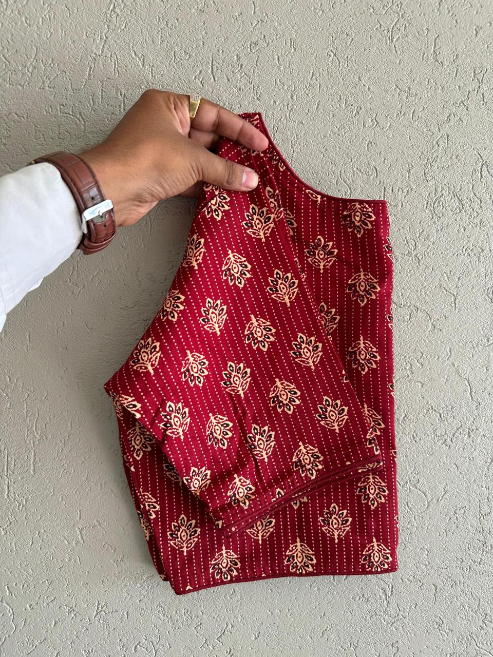 Block print blouse(A)