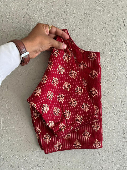 Block print blouse(A)