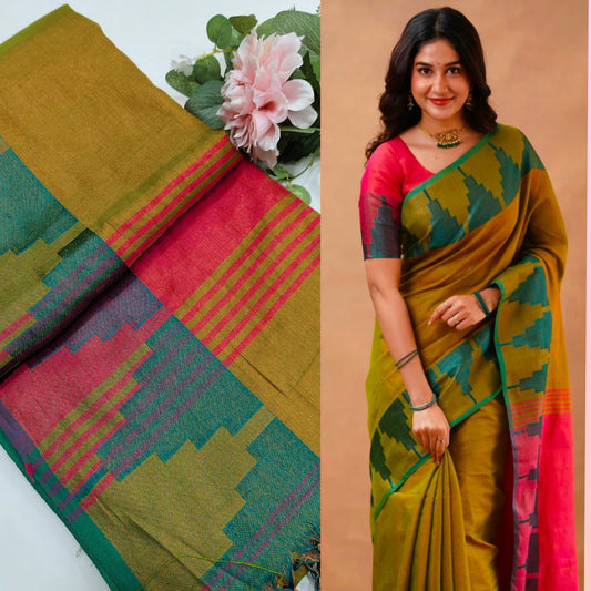 Handloom tissue silk
