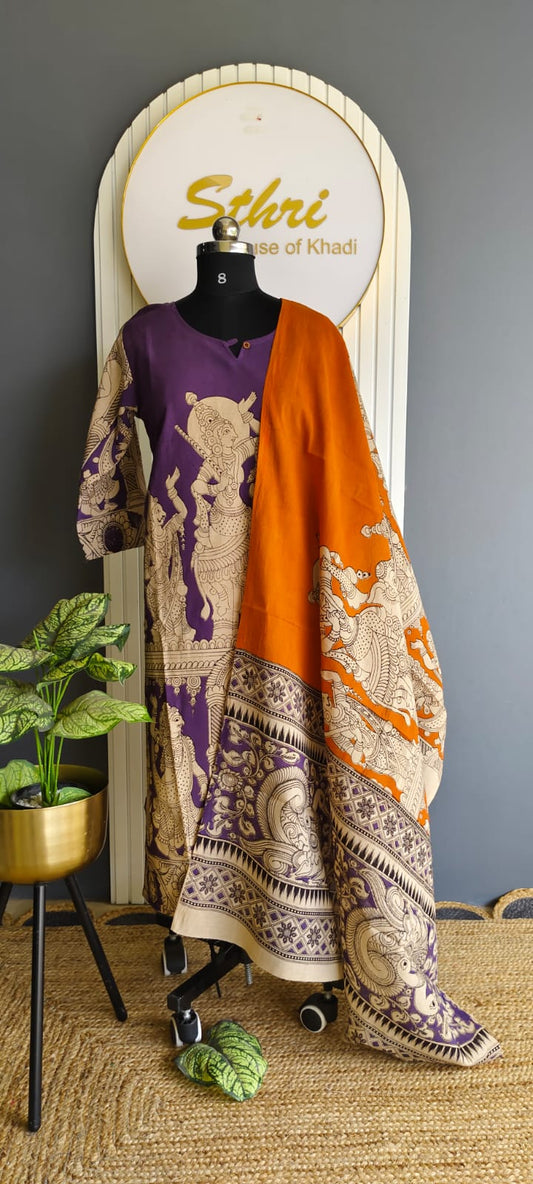 Kalamkari - Top and Dupatta