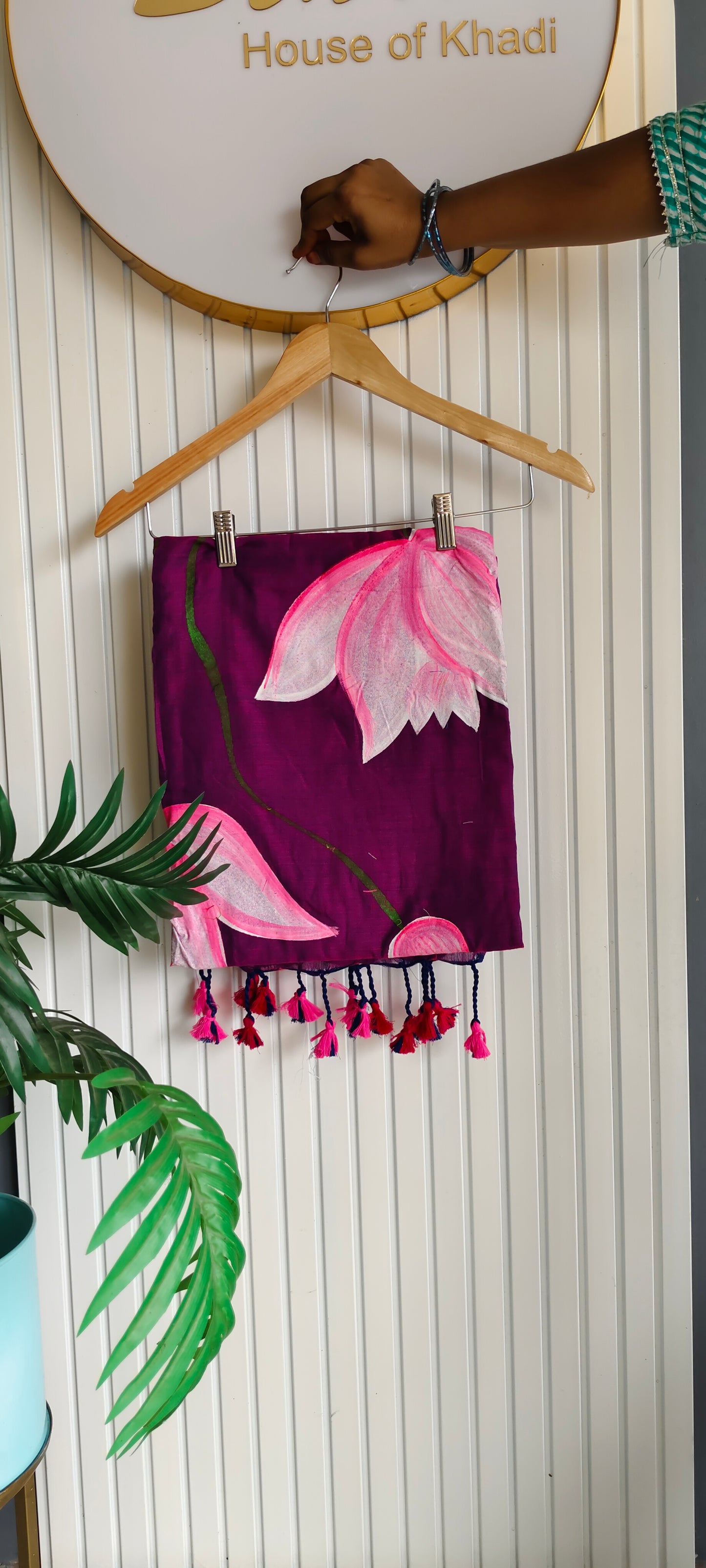 Lotus Painted Khadhi