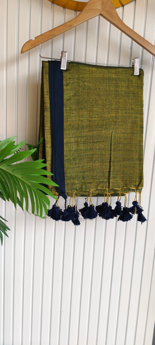 Handloom tissue silk