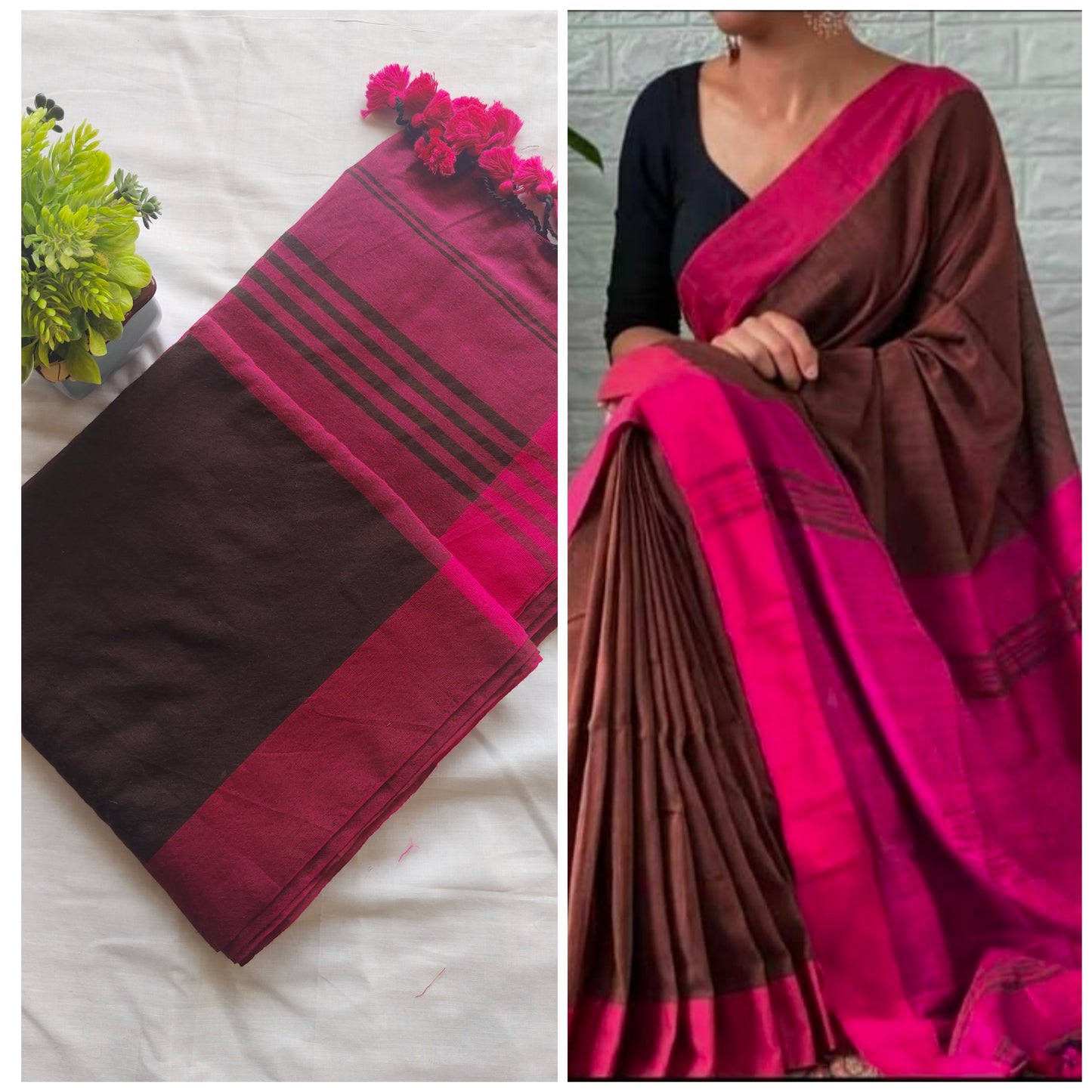 Plain kadhi with Contrast Border