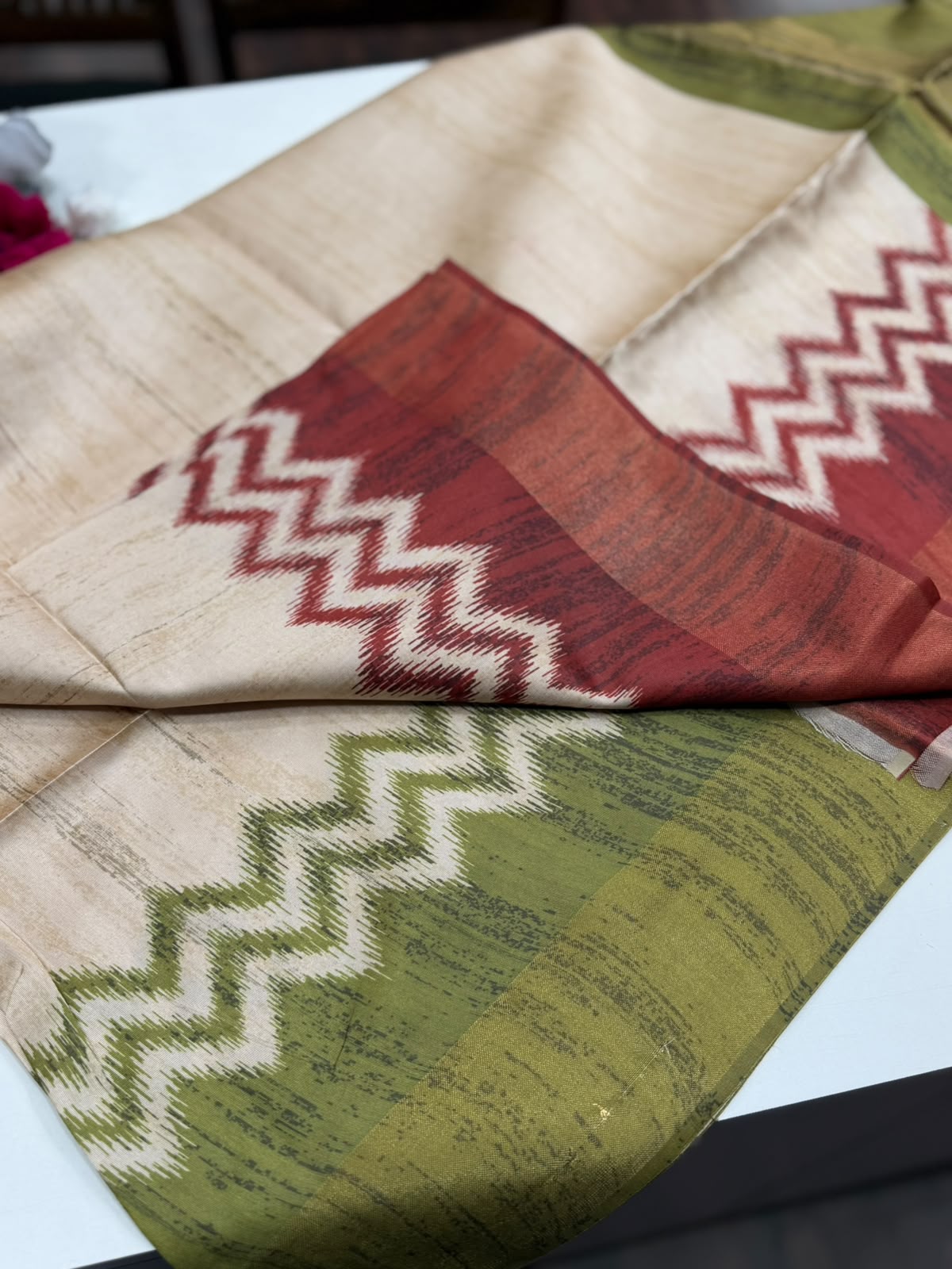 Semi tussar saree