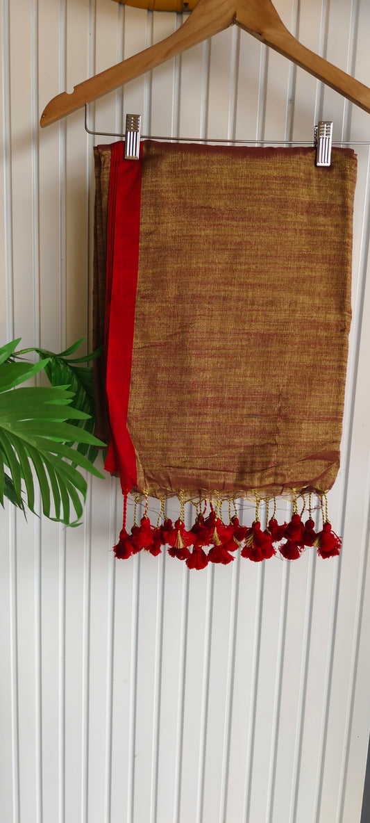 Handloom tissue silk