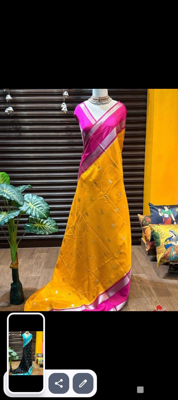 Warm silk saree