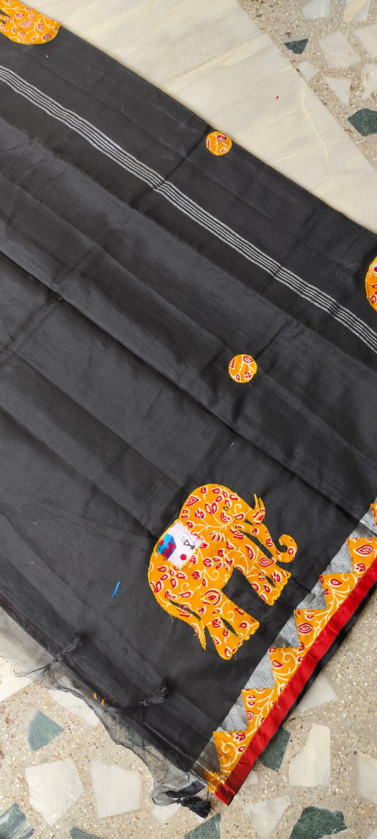 Designer kadhi _ Elephant Patch