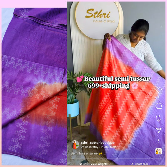 Sthri_ Semi tussar
