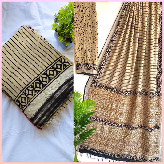 Block print linen