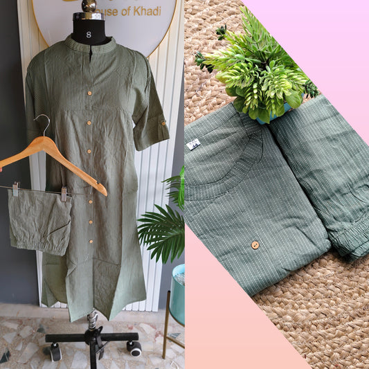 Co-ord Set – Cotton A-Line Top & Bottom