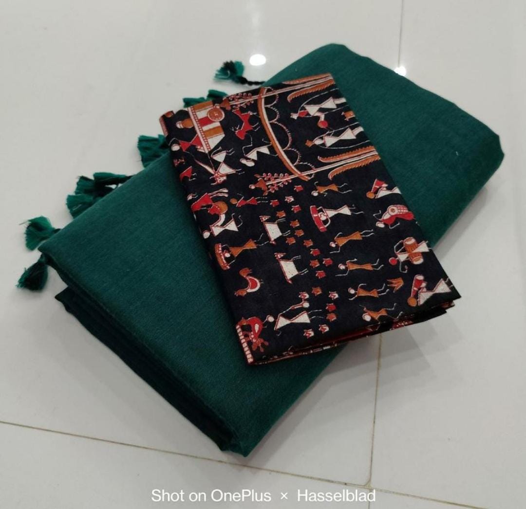 399 plain with contrast blouse