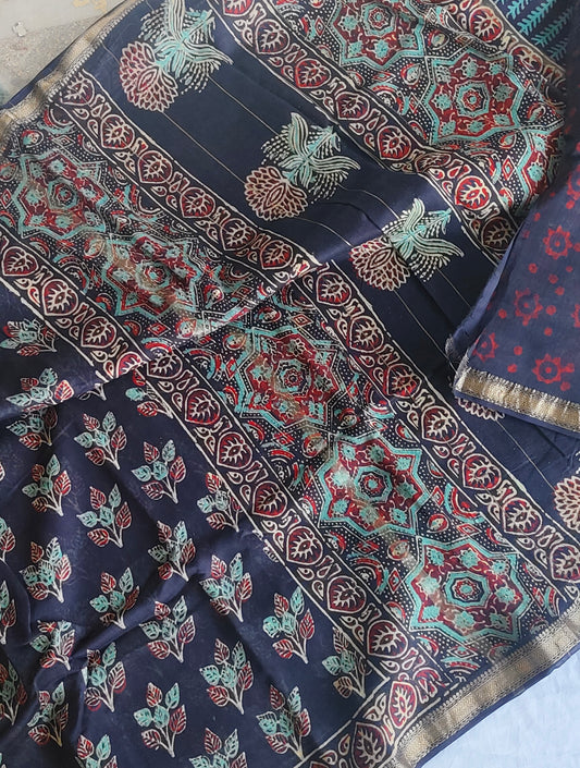 Block Print Maheswari