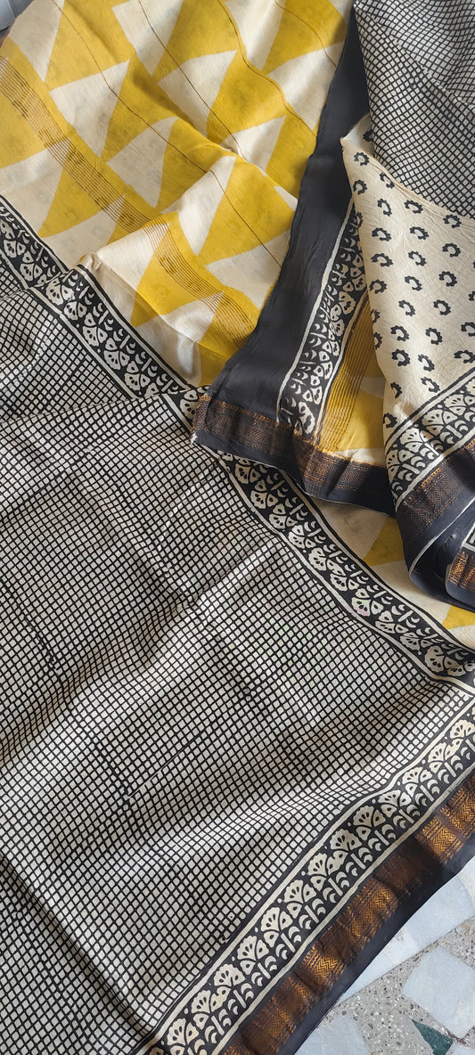 Block Print Maheshwari