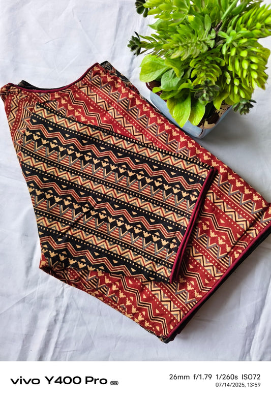 Block print blouse