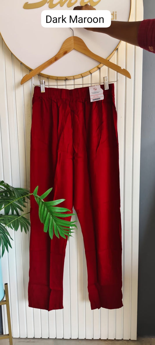 Straight Pant _ Maroon