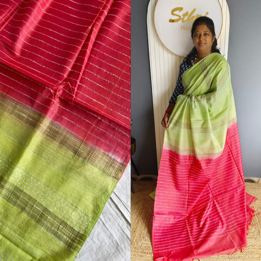 Semi tussar saree