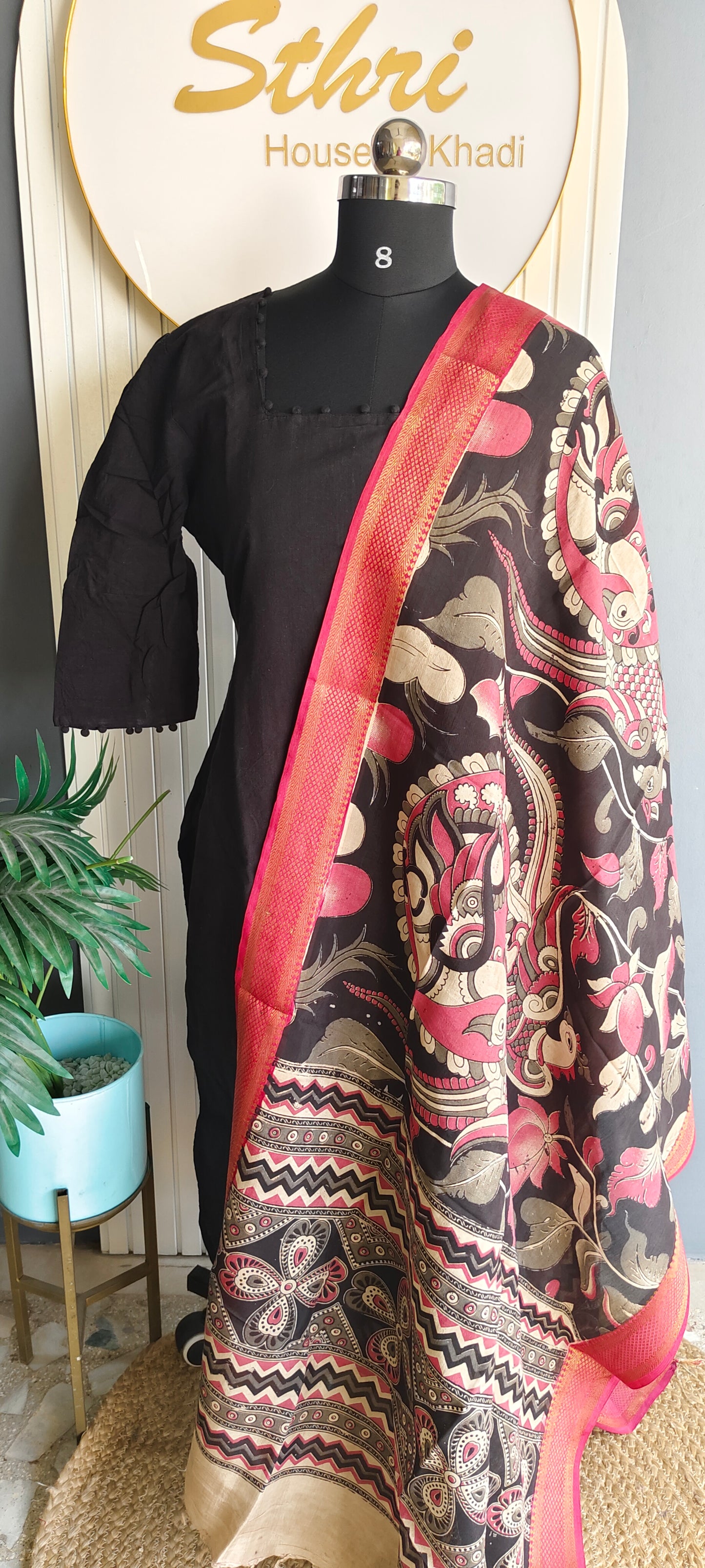Kalamkari Silk Duppata
