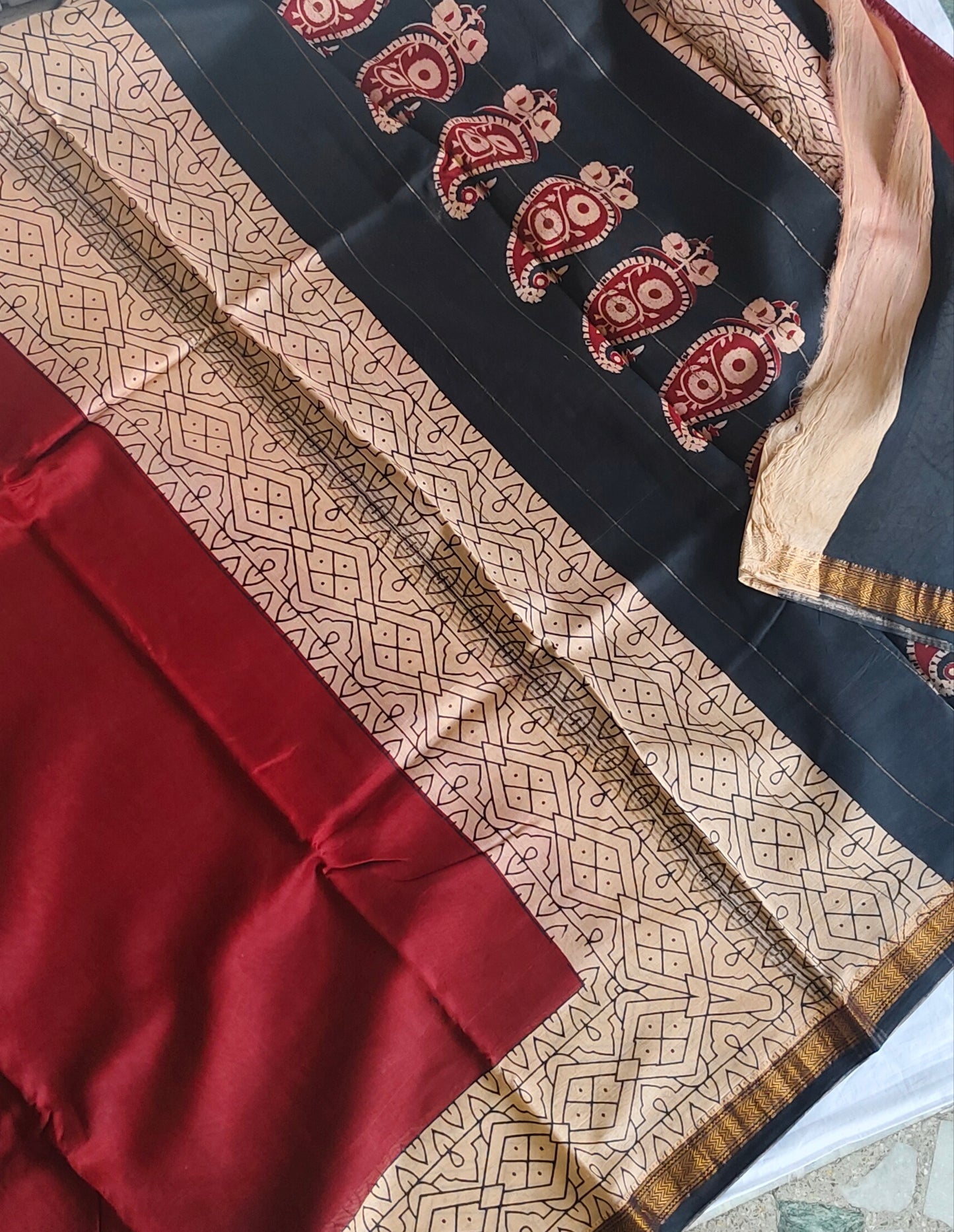 Block Print Maheshwari