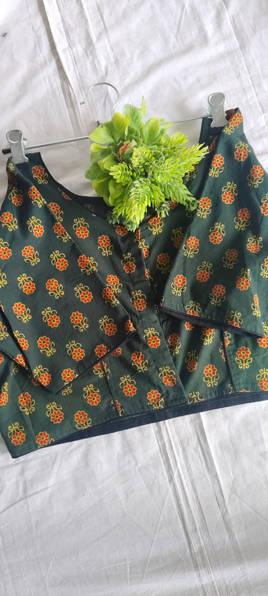 Block print blouse(A)