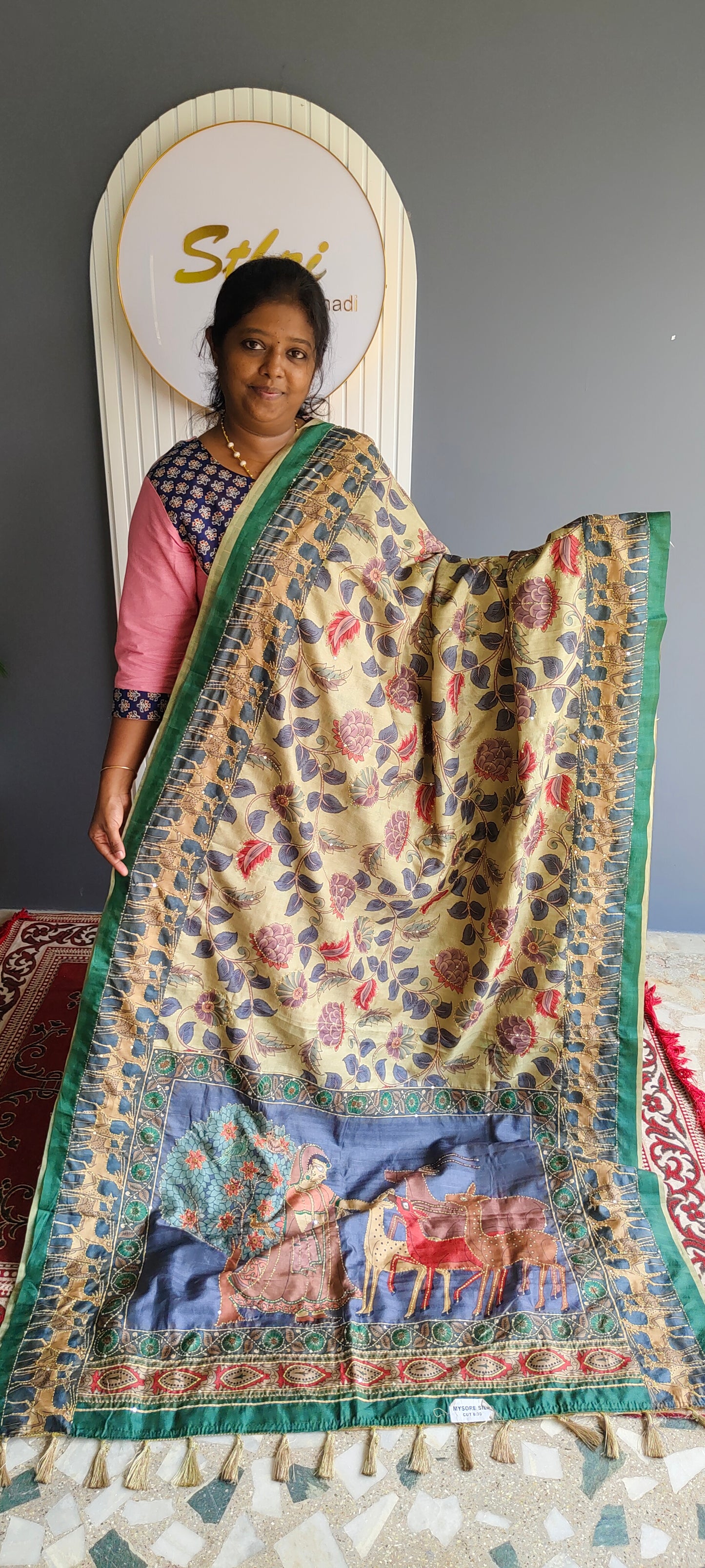 Kantha Stich saree