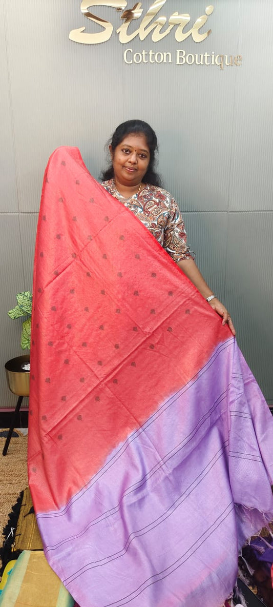 Semi tussar saree