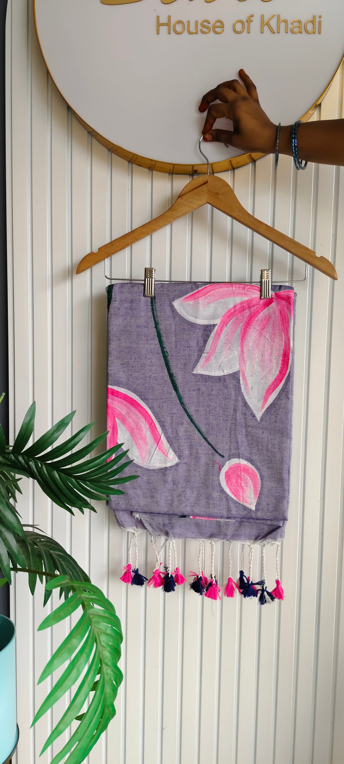 Lotus Painted Khadhi
