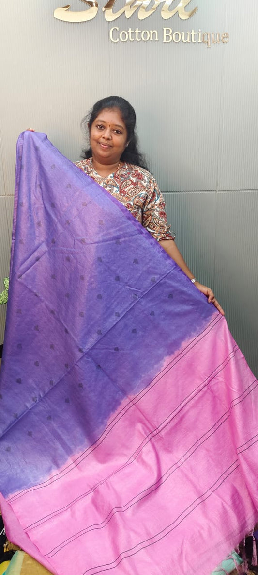 Semi tussar saree