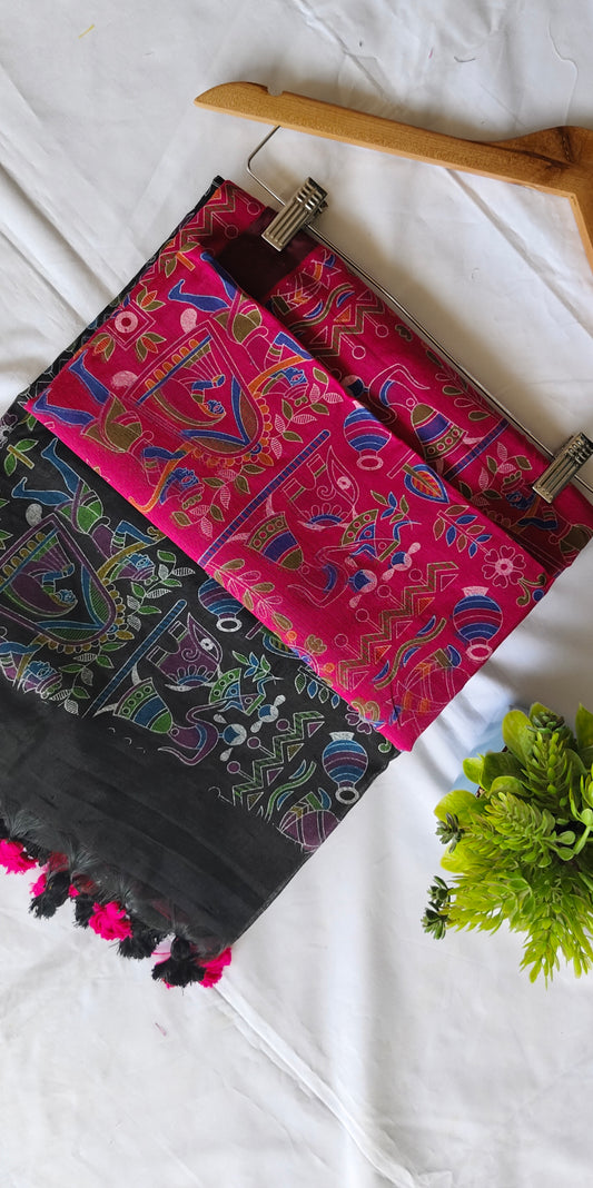 Madhubani silk