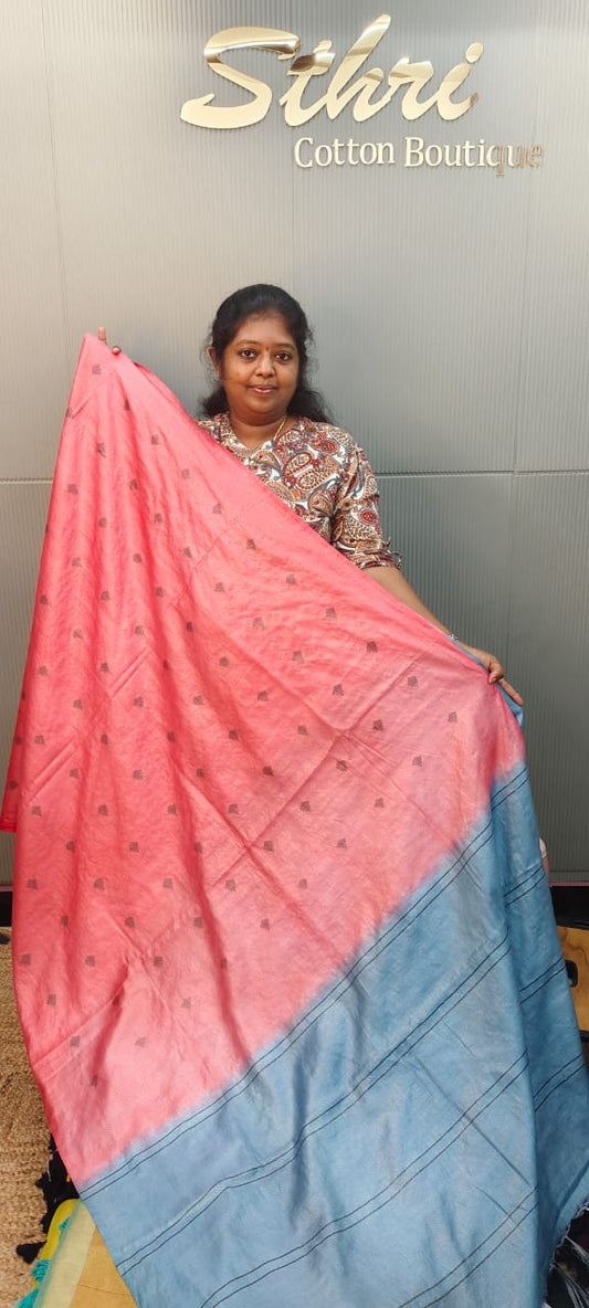 Semi tussar saree