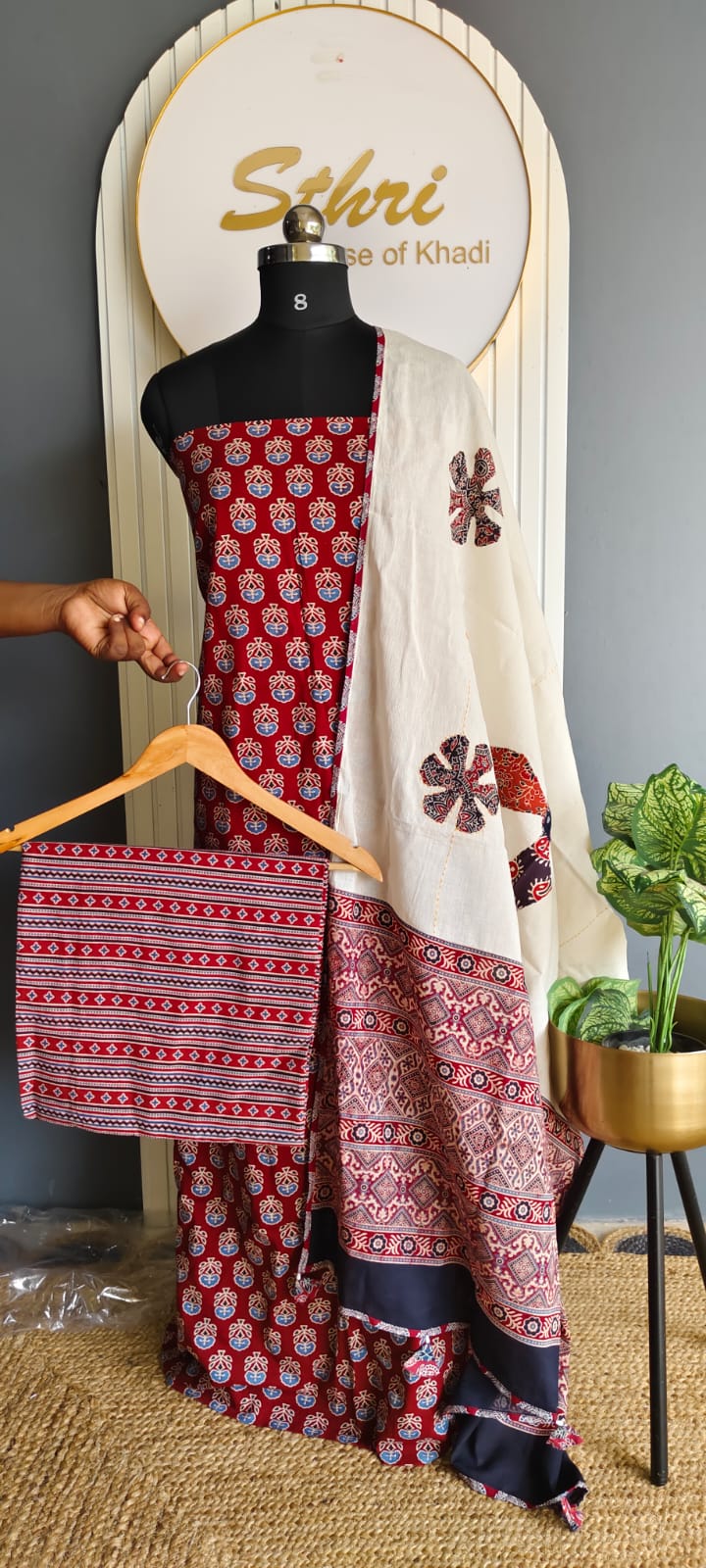 Designer salwar material (Ajrak spl )