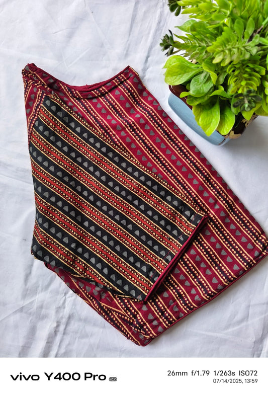 Block print blouse
