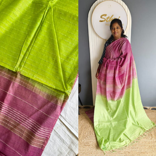Semi tussar saree