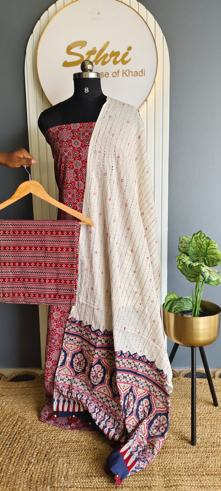 Designer salwar material (Ajrak spl )